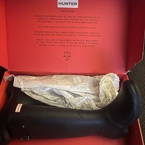 NWT Hunter Original Tall Matte Rain Boots Women’s Size 10
